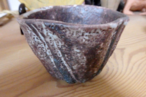 紫志野・茶碗の写真です